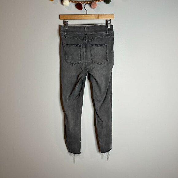 Spanx grey raw hem pull on jegging jeans - Picture 6 of 7